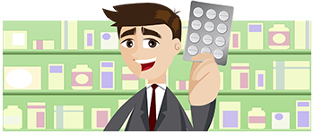 Pick up the medicines in a pharmacy - ktomalek